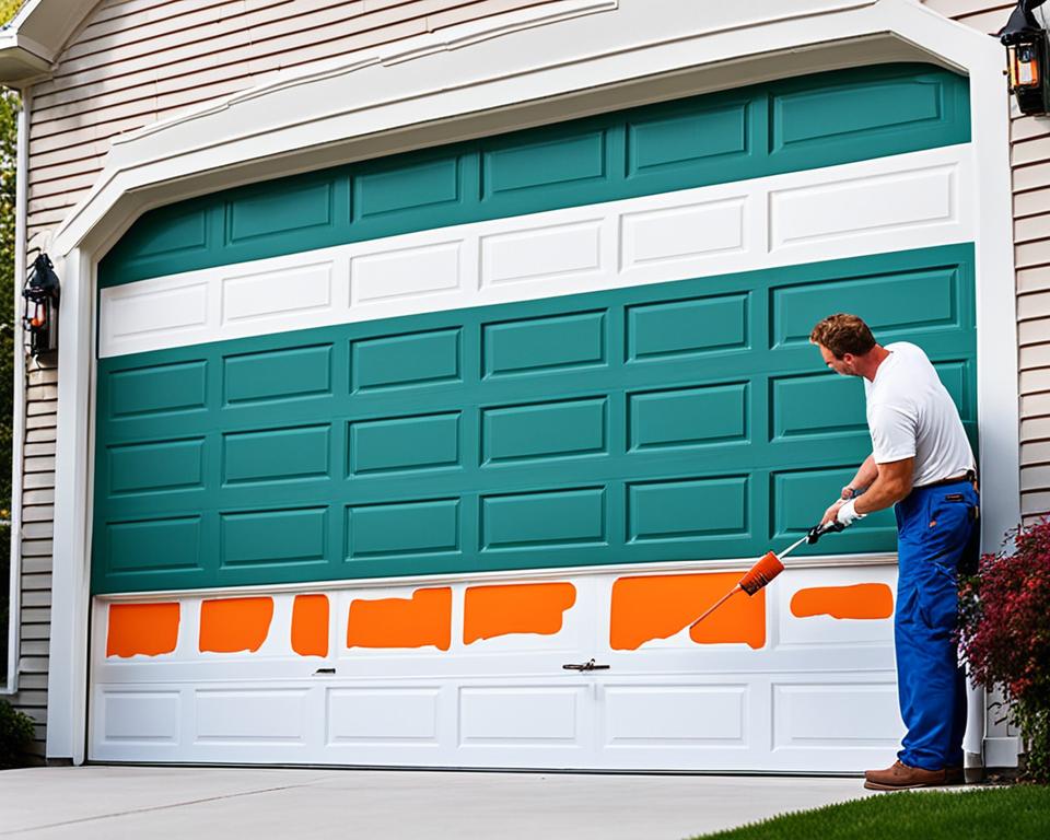 step-by-step guide to painting garage door