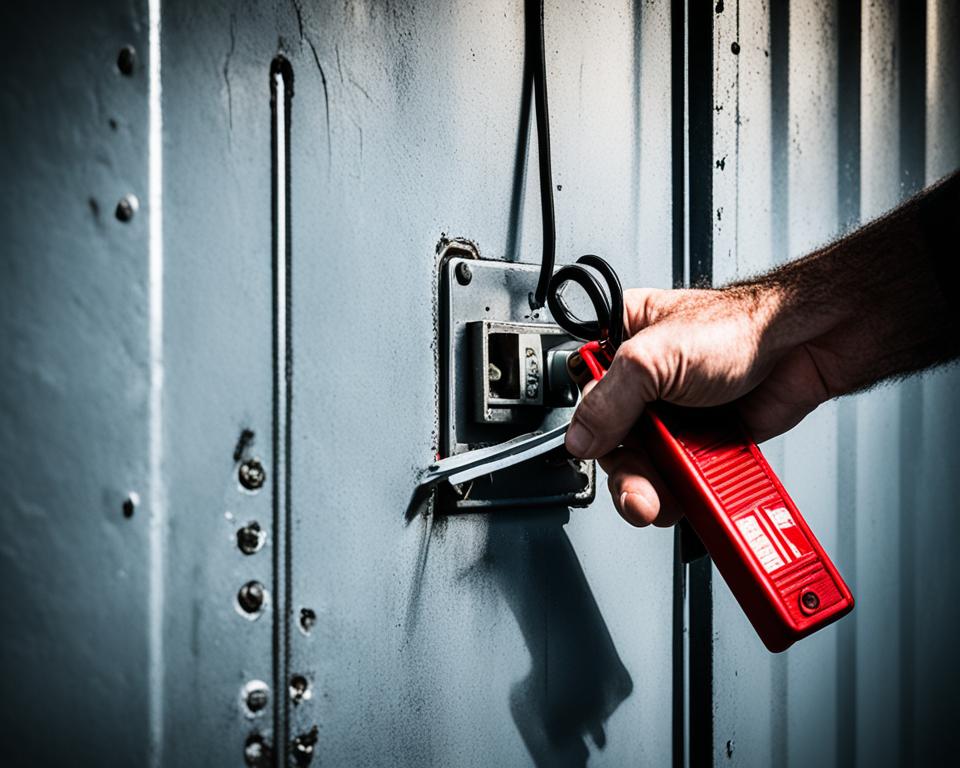 disengage garage door opener