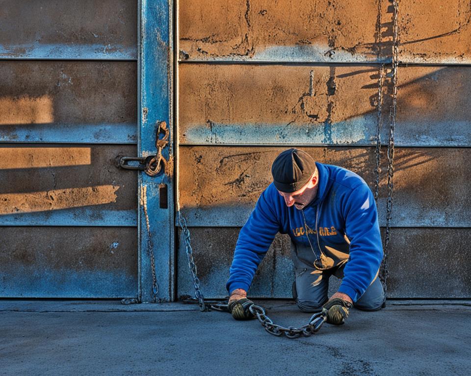 how to open old garage door manually In australia