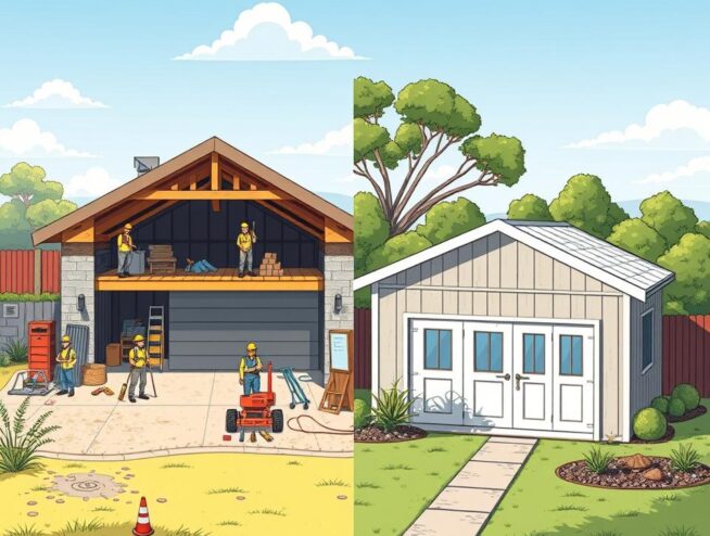 Is it cheaper to buy or build a garage